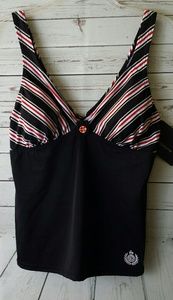 Liz Claiborne V-neck Tankini Swim Top